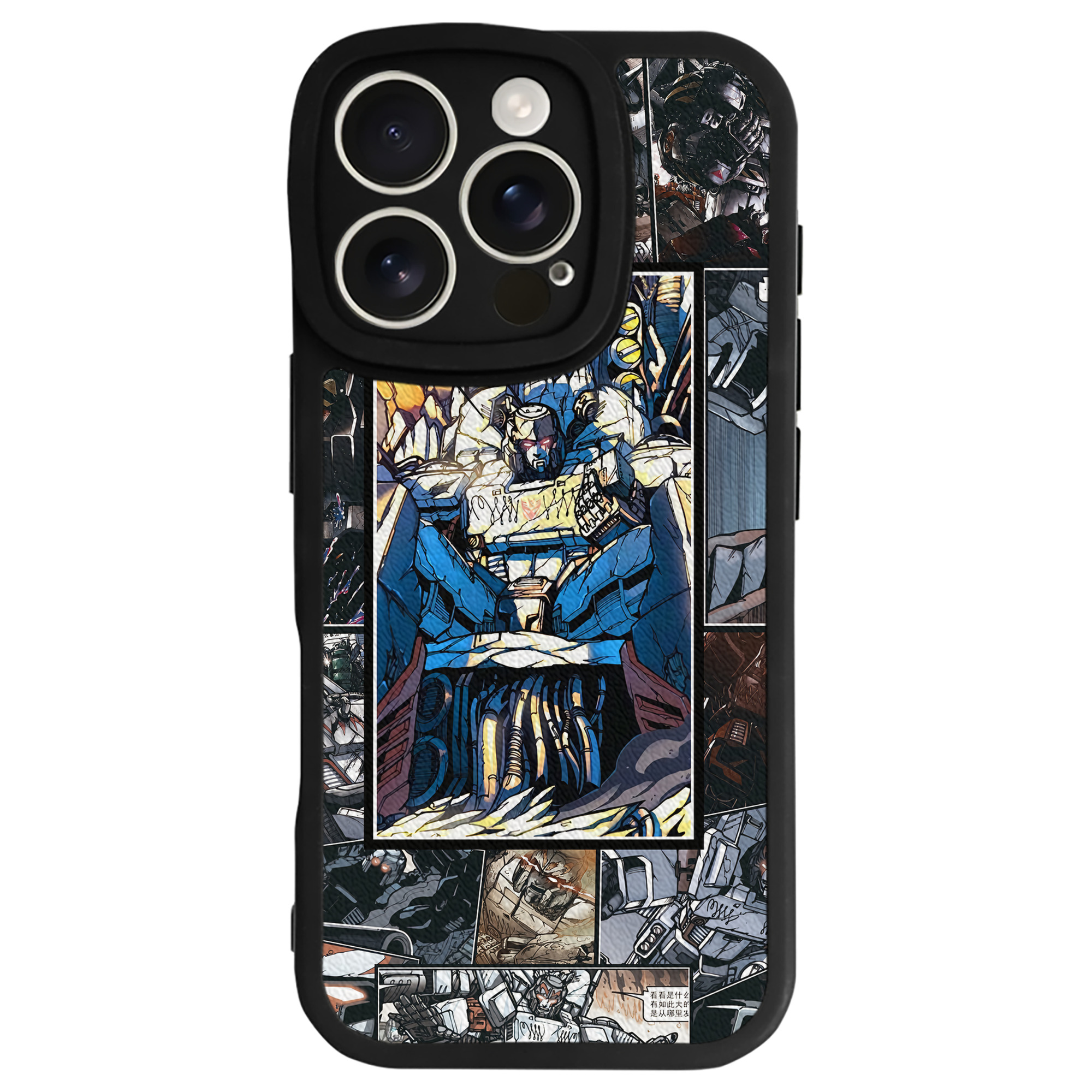 （画像用） Transformers トランスフォーマー 【iPhone 16シリーズ対応】シリコンスマホケース（レザー調） 材質：シリコン